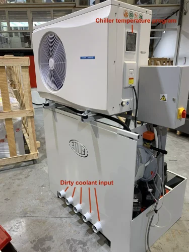 Details des Kühl- und Filtrationssystems ELITE Modell FILTRAmaq PRO