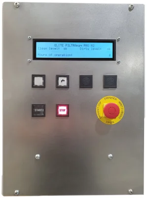 Benutzerfreundliches Steuerpanel des Kühl- und Filtrationssystems ELITE Modell FILTRAmaq PRO