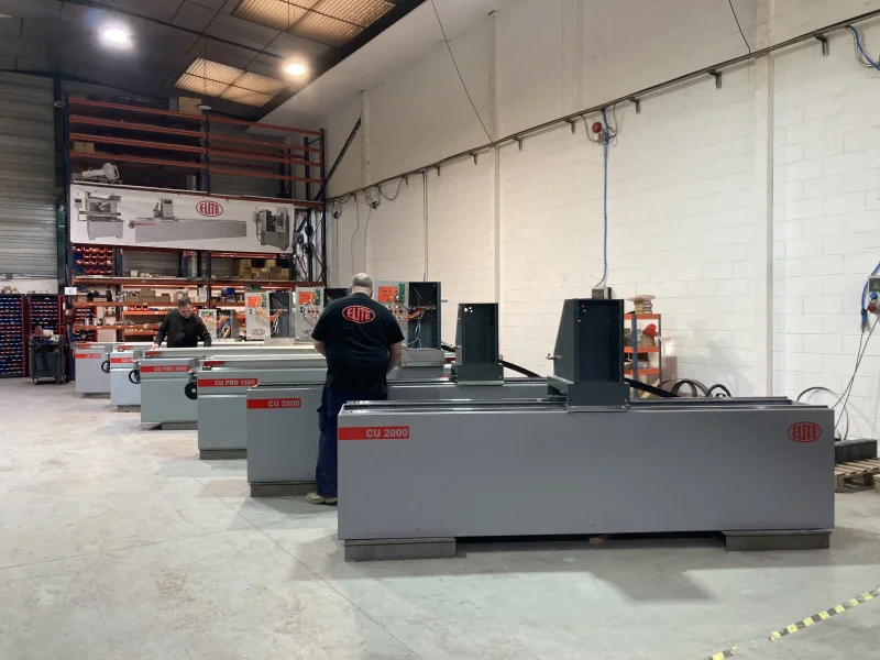 Several ELITE model CU and CU PRO in production at ELITE workshop