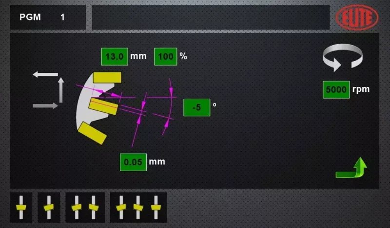 Touchscreen für schnelle und einfache Programmierung – ELITE Modell AVB 850
