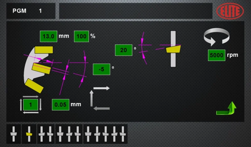 Touchscreen für schnelle und einfache Programmierung – ELITE Modell AVB 850