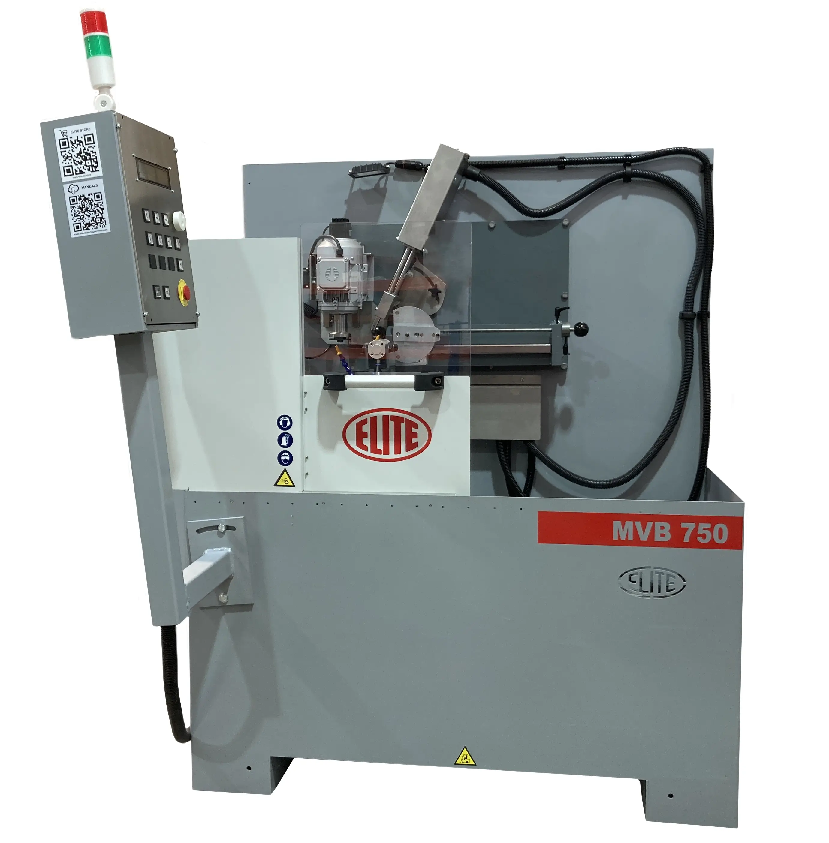 Stahl-Entlastungsschleifmaschine ELITE Modell MVB 750
